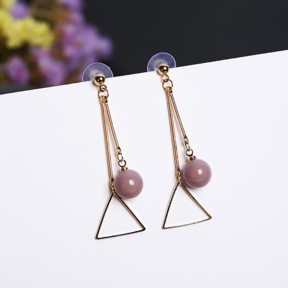 Unique Zone Jewelry - ❤️️NEW UNIQUE Triangle Ball Handmade Earrings Z35